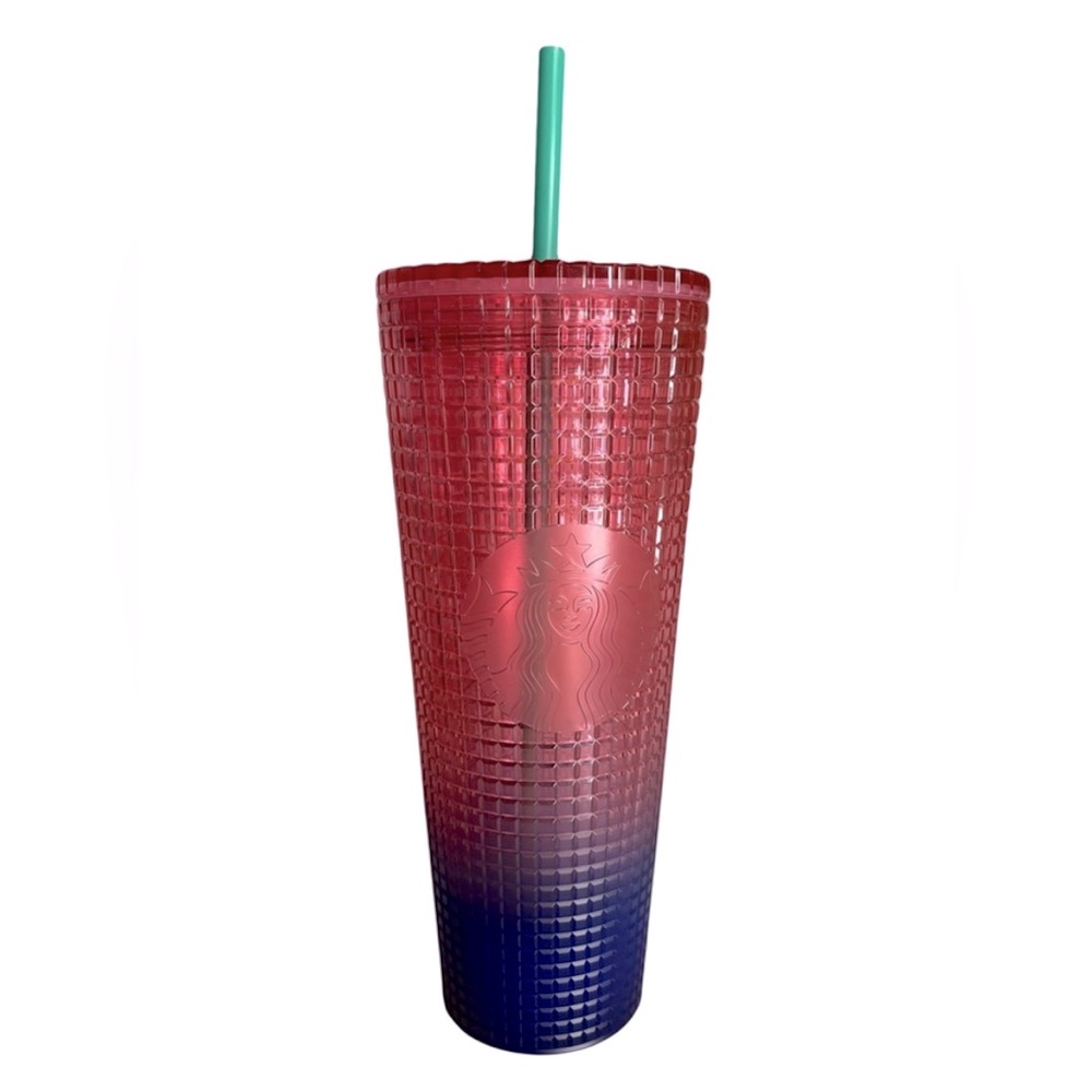 STARBUCKS watermelon grid tumbler